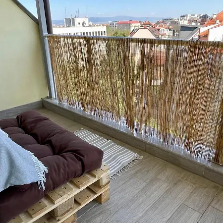 Lägenhet Panoramic Terrace View In Center Sofia
