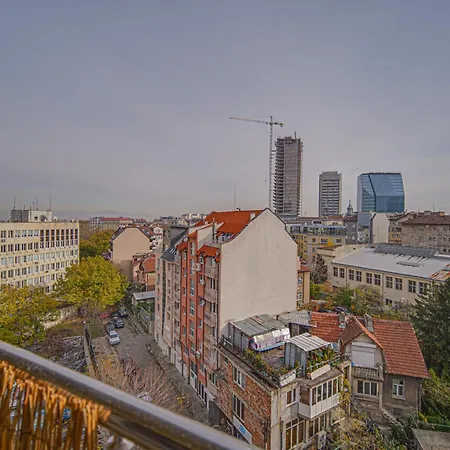 Lägenhet Panoramic Terrace View In Center Sofia